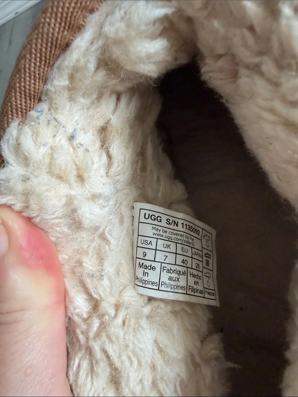 UGG size women’s
